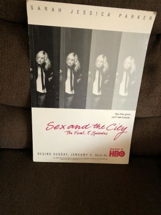 Sex And The City 11x17 Tv Poster The Final 8 Issues With Sarah Jessica Parker