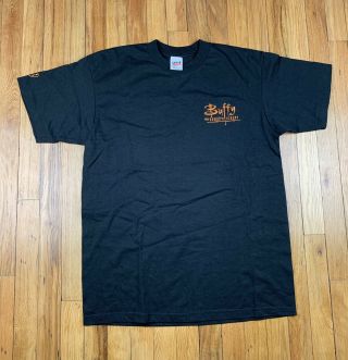 Vintage Buffy The Vampire Slayer T Shirt Size Large Short Sleeve Black