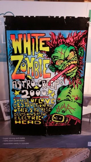 White Zombie Black Light Poster