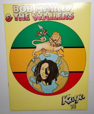 Bob Marley And The Wailers,  Concert Program Kaya Tour 1978