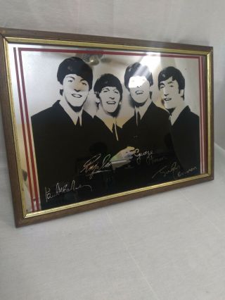 The Beatles Framed Mirror Facsimile Signed Memorabilia 2