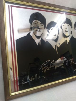 The Beatles Framed Mirror Facsimile Signed Memorabilia 3