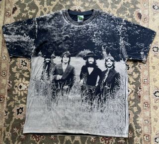 Vintage The Beatles All Over Print Apple Corps T Shirt Men 