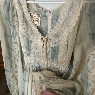 Vintage gunne Sax By Jessica Prairie Dress Size 9 2