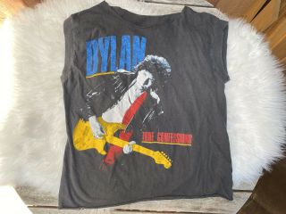 Vintage Bob Dylan Tom Petty Heartbreakers True Confession Tour 1986 Band T Shirt