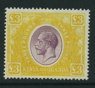 Kenya Uganda & Tanganyika 1922 - 27 £3 Nh Sg 97 Cat £1800