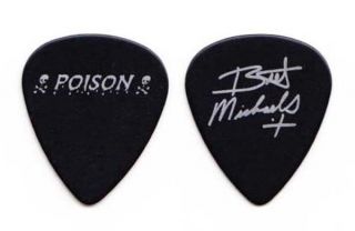 Poison Bret Michaels Signature Black Guitar Pick - 1990s Tours