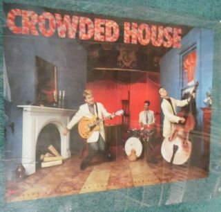 CROWDED HOUSE ex Split Enz Debut album 1986 USA Capitol Promo Poster 18 x 24 