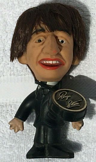 Vintage Beatles 1964 Nems Seltaeb Ringo Starr Doll Figure - Hard Body With Drum
