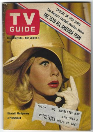 1964 Tv Guide - Elizabeth Montgomery Of Bewitched - Barbara Barrie