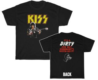 KISS 1987 Crazy Nights Gene Simmons with Bass “It’s A Dirty Job” shirt 2