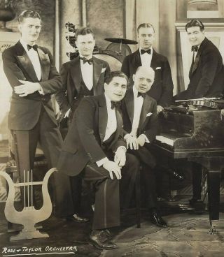1920s Jazz Band Vitaphone Vintage Photo Vincent Rose & Jackie Taylor Orchestra 2