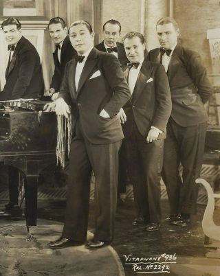 1920s Jazz Band Vitaphone Vintage Photo Vincent Rose & Jackie Taylor Orchestra 3