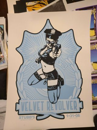 Velvet Revolver 2007 Concert Poster Stubb 