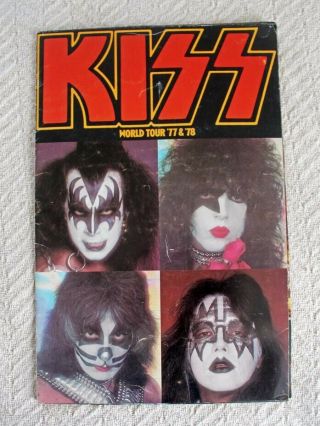 Kiss (gene Simmons,  Paul Stanley) World Tour " 1977 - 1978 Oversized Tour Book