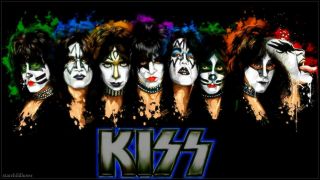 Kiss Rock Band Faces Flag Huge 3x5 Ft Tapestry Fabric Poster Banner Wallpaper