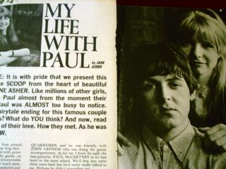 The Beatles - Paul Mccartney And Jane Asher - 3 Clippings Usa 1965