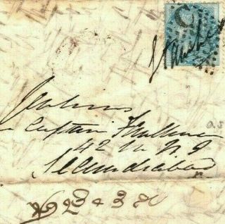 India Mutiny Cover Moossapett Letter 1858 July Military 42nd Regiment War Ma269