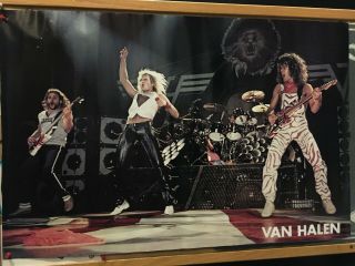 Van Halen Jump 1982 Vintage Poster,  21 " X 31 " Old Store Stock
