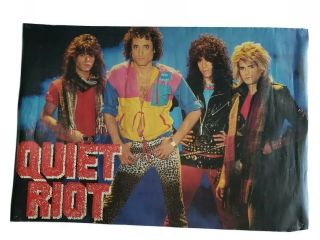 1984 Quiet Riot Poster 23.  5 " X34.  25  Critical " Randy Rhoads Promo