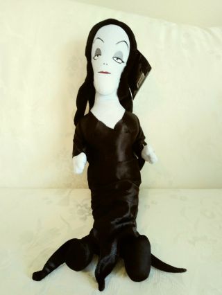 The Addams Family 13 " Singing Morticia Musical Theme Song Plush Doll Nwt