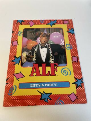 Vintage Alf Pocket Portfolio Folder 1987 Life’s A Party