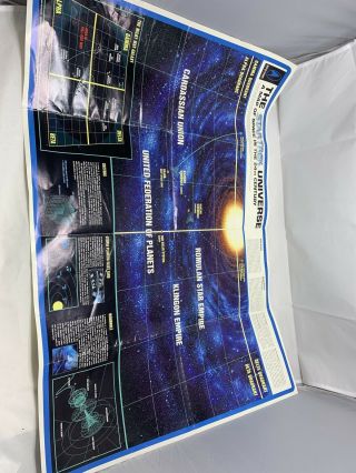 The Star Trek Universe Poster - A Map Of Space In The 24th Century 21 1/2 X 30 "
