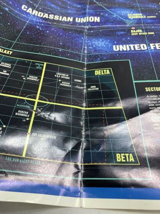 The Star Trek Universe Poster - A Map of Space in the 24th Century 21 1/2 x 30 
