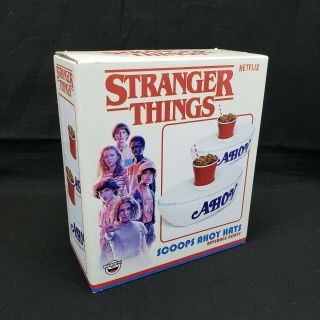 Stranger Things Scoops Ahoy Hats Beverage Boats For Pool Netflix