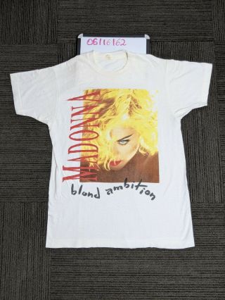 Vintage Madonna Blond Ambition Tour Band 1990 T - Shirt Single Stitch