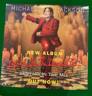 Michael Jackson Blood Dance Floor Promotional Poster 58 X 60 Cm