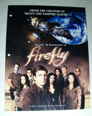 2003 Firefly Dvd Promo Trade Print Ad Fox Marketing