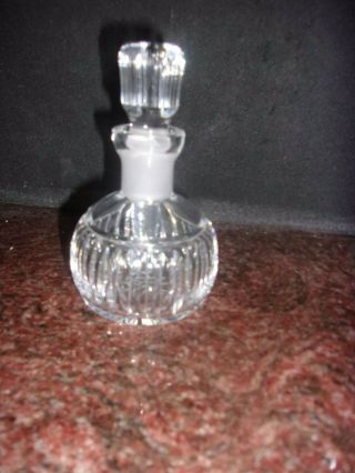 Vintage Waterford Crystal Perfume Scent Bottle W/ Pristine