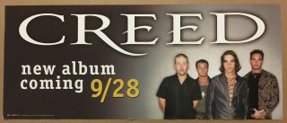 Scott Stapp Creed Rare 1999 Promo Poster Banner W/date 4 Human Cd Never Displayd