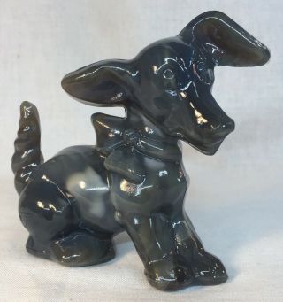 Boyd Art Glass 4 Parlour Pup Gray Slag
