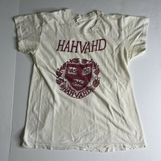 Vintage 50s/60s Harvard Hanes Cotton Polyester Blend Made In Usa T Shirt