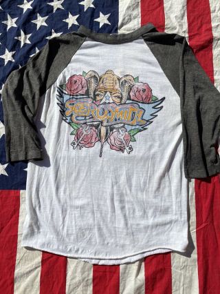 1988 Vintage Aerosmith Permanent Vacation Tour Shirt.