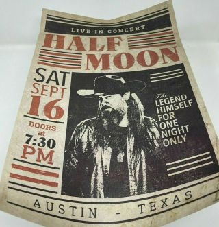 The Walking Dead Supply Drop Half Moon Beta Tour Poster Live In Concert Record