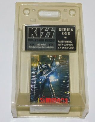 Kiss Band Cornerstone Card Set W/ Box Topper Series 1 Gold Foil Spencers Version