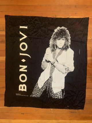 Bon Jovi Vintage 1987 Vintage Tour Poster Flag,  Poison,  Ratt,  Motley Crue