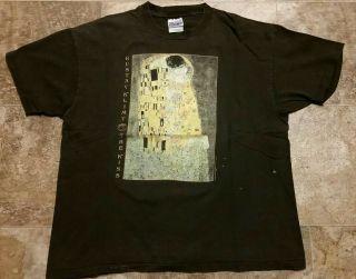 Rare 1993 Vintage Gustav Klimt The Kiss Art T - Shirt Size Xl 23 " X 27 "