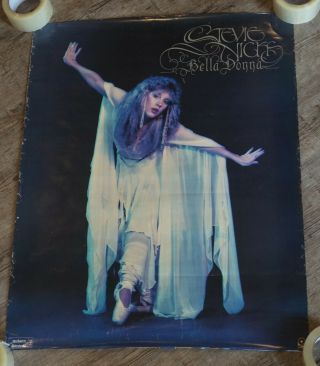 Orig.  1981 Stevie Nicks Bella Donna Fleetwood Mac Store Display Poster 24 " X30 "