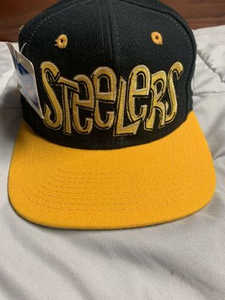 Vintage Steelers Graffiti Drew Pearson Snapback Logo Athletic Sports Specialties