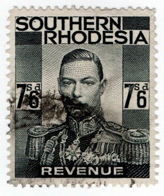 (i.  B) Southern Rhodesia Revenue : Duty Stamp 7/6d