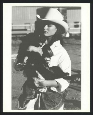 1980s Brooke Shields Cowgirl Live Candid Vintage Photo Actress Nb
