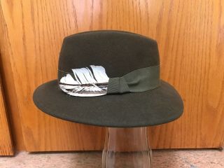 Vintage Halston,  1979,  Fedora Style Or Round Top,  Classy,  Can Be Worn All Clothes
