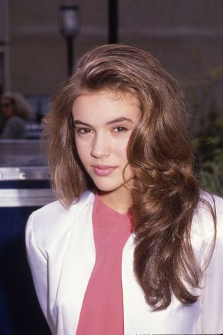Alyssa Milano At 15 (1988) Young Cute Great Hair 35mm Transparency Slide