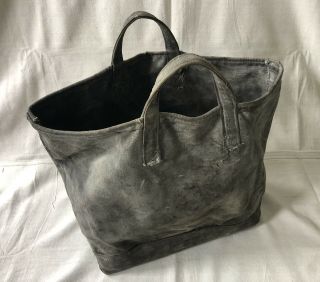 Vintage 1940s Coal Bag Canvas Tote Workwear Americana Made In Usa Vtg