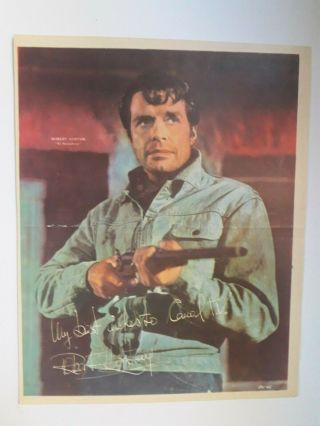 Robert Horton (signed) " A Man Called Shenandoah " - Poster Tv - Argentina 1960 