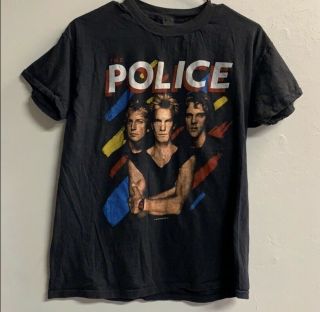 Vtg The Police Synchronicity Tour Shirt Sz M Small 80s 1983 Concert